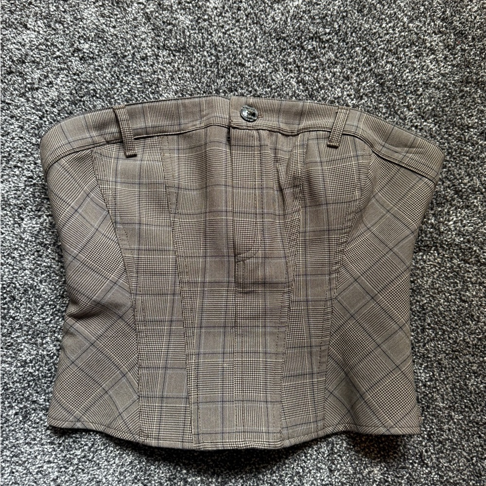 Plaid Brown top